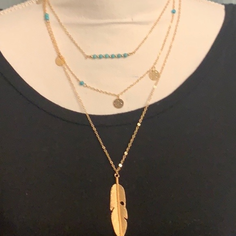Boho Feather Necklace